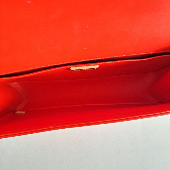 Chanel Red Python Medium Boy Flap Bag - Picture 11 of 16